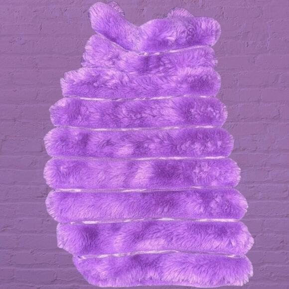 Berkshire Pet Collection Other - Berkshire Pet Collection XS Dog Coat Jacket Faux Fur Fleece Lined Purple Reverse